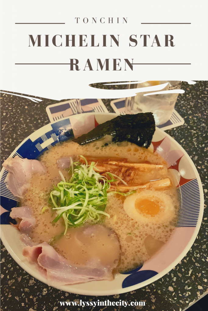 Tonchin NYC Michelin Star Ramen Lyssy in the City