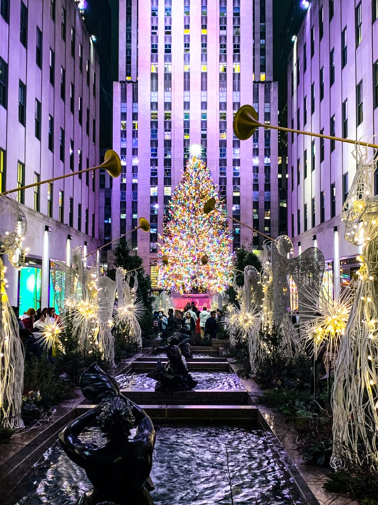 A Multi-Story Christmas Tree Is Towering Over Fifth Avenue